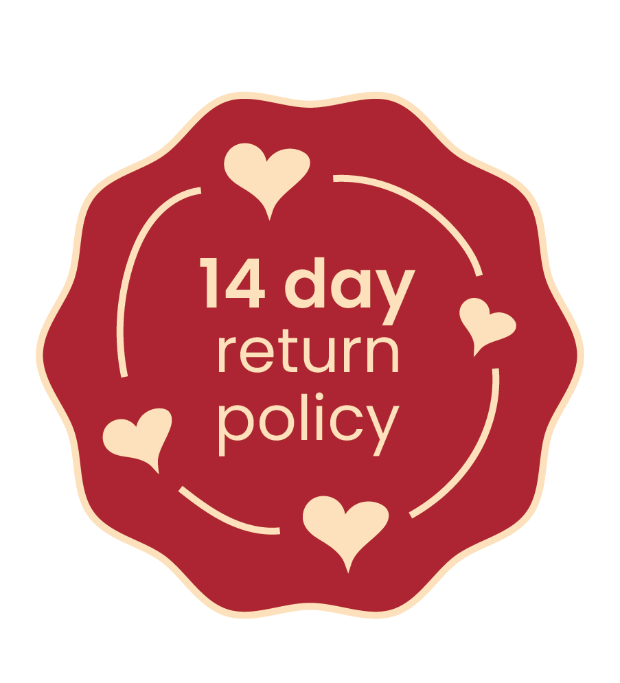 body pH label offering a 14 day return policy for all orders