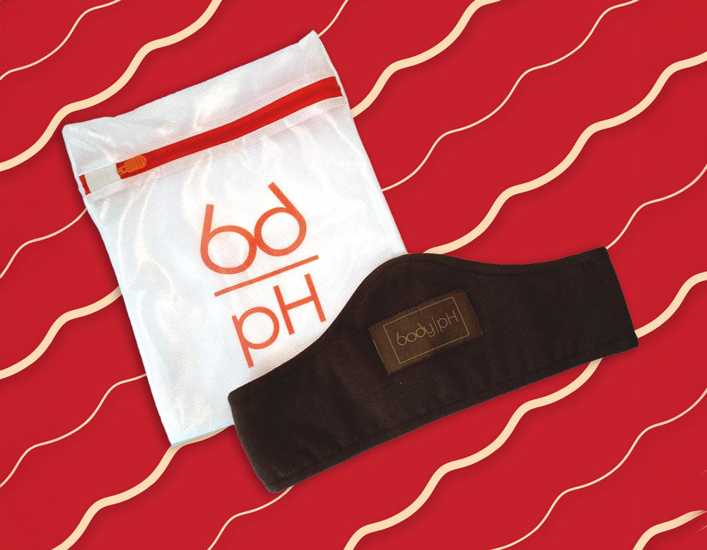 The body pH bundle Don't Sweat Starter Kit contains one body pH bra liner and a body pH laundry wash bag